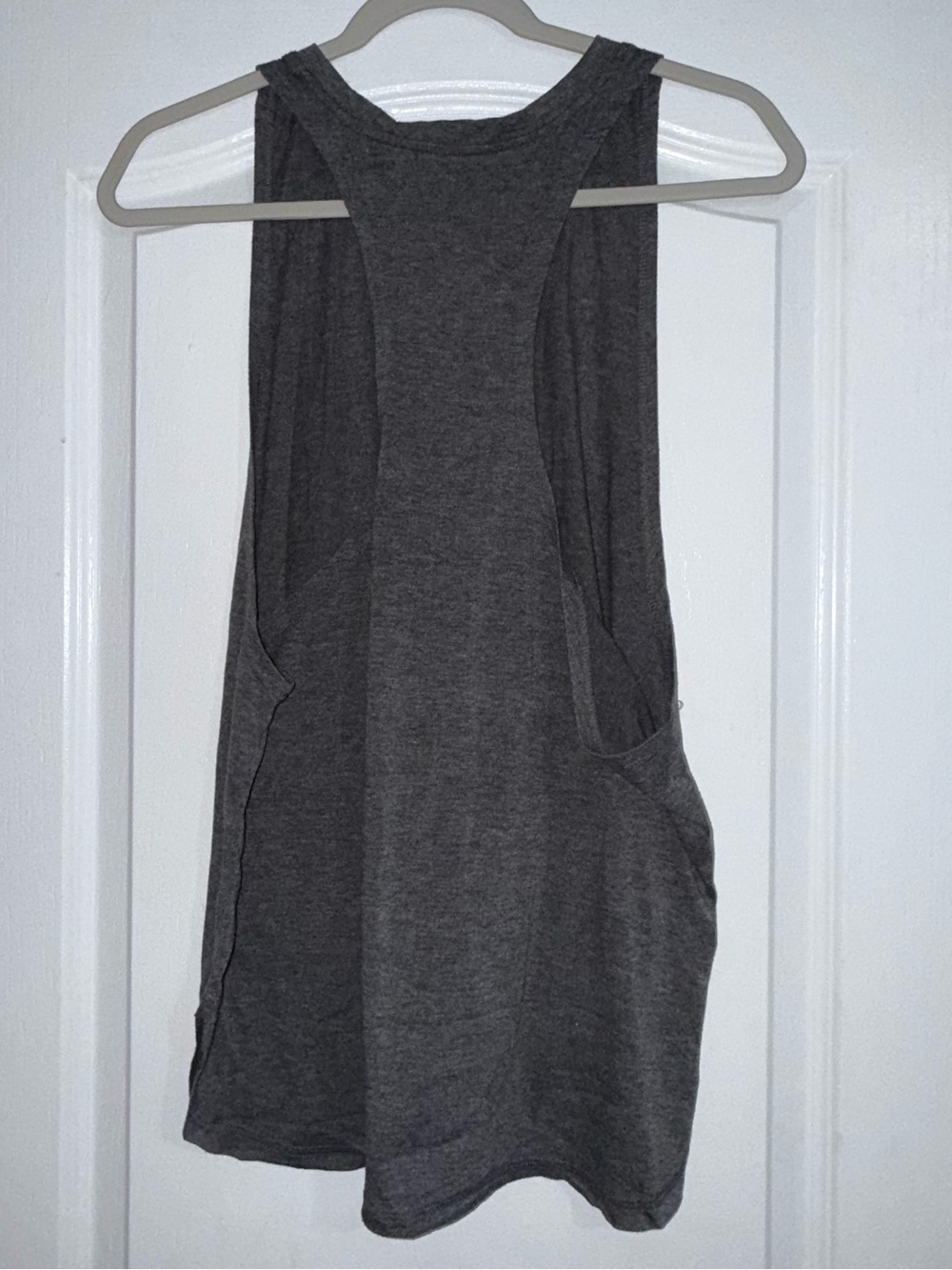 Gray Racerback Tank Top - Picture 2 of 3